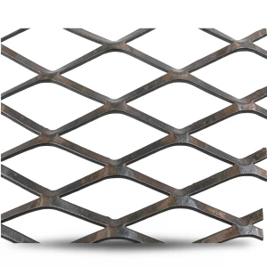 Hot Rolled Black Steel Expanded Metal Mesh 2.3 mm Thick 1.22m Width 4m Length