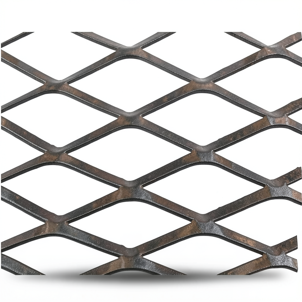 Hot Rolled Black Steel Expanded Metal Mesh 2.3 mm Thick 1.22m Width 4m Length