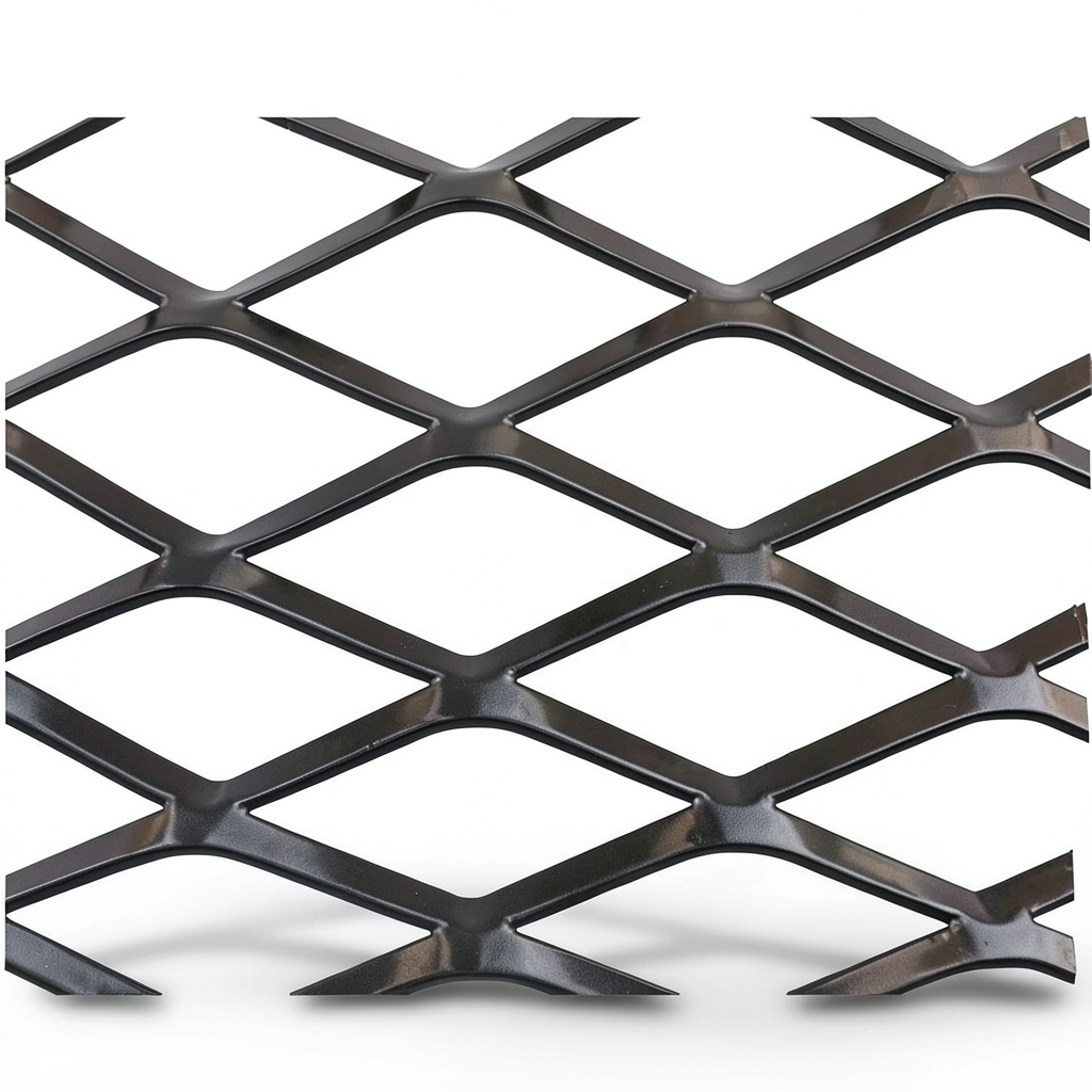 Hot Rolled Black Steel Expanded Metal Mesh Thickness 2.3 mm Width 1.22 M Length 6 M