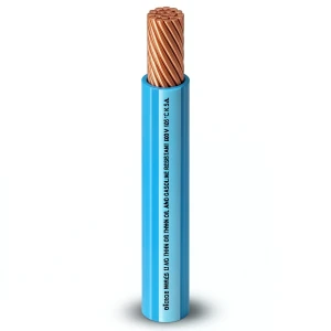 سلك مفرد AWM نحاس مجدول 600 فولت 8 AWG عزل PVC أزرق 500 قدم | شركة الفنار