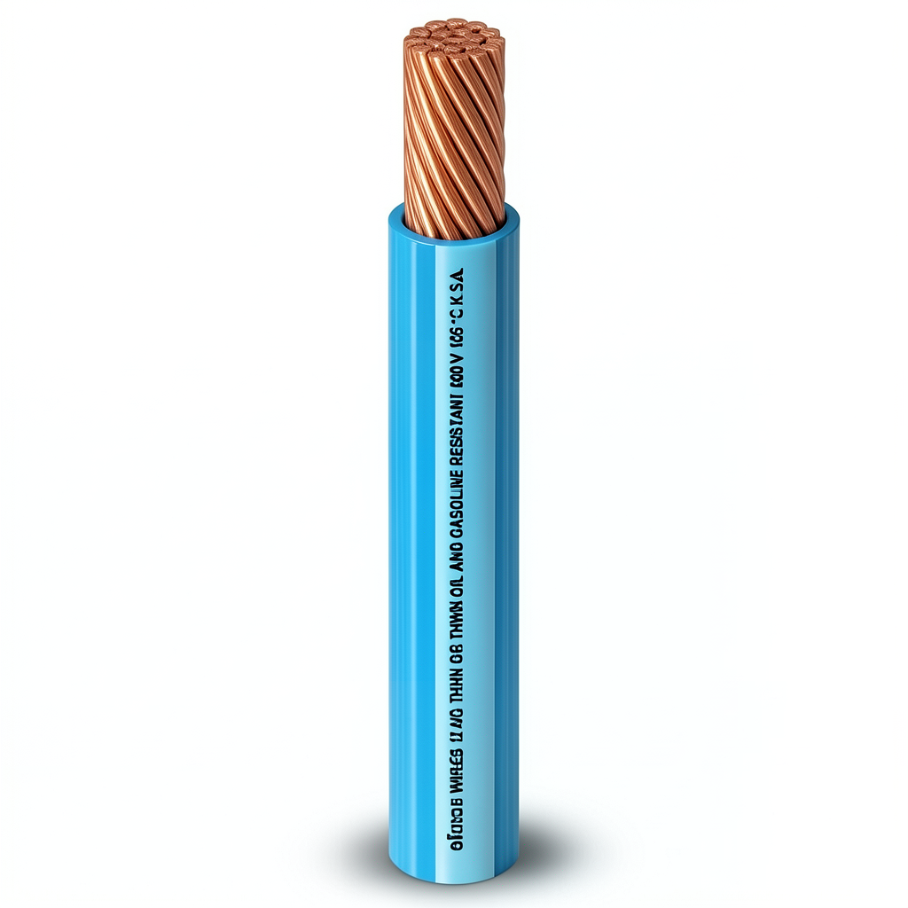 سلك مفرد AWM نحاس مجدول 600 فولت 8 AWG عزل PVC أزرق 500 قدم | شركة الفنار