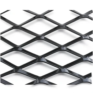 Hot Rolled Black Steel Expanded Metal Mesh 2.7 mm Thickness 1.22x6 m