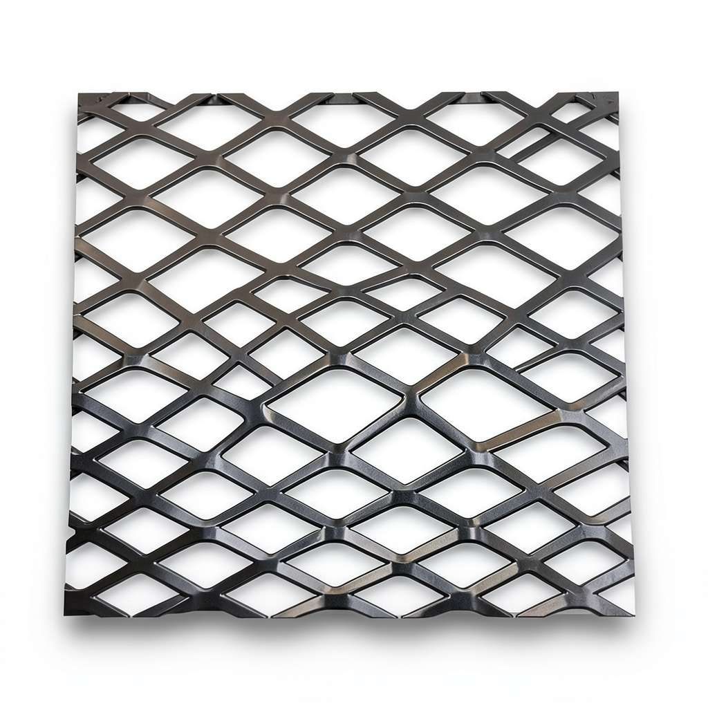 Hot Rolled Black Steel Expanded Metal Mesh Thickness 1.8 mm Width 1.22 m Length 5 m