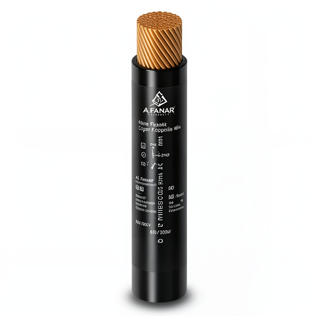 Copper Flexible Wire 50mm² 600/1000 Volts PVC Insulation Black | Al Fanar