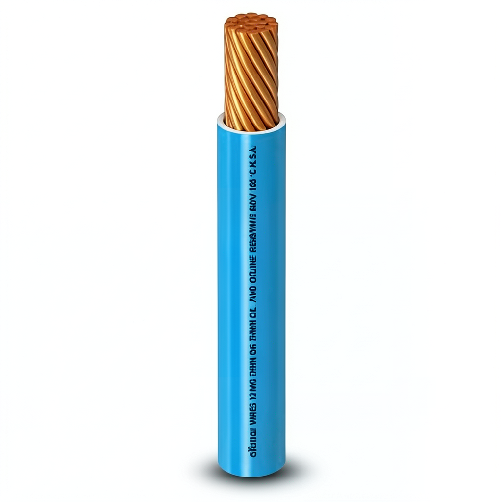 سلك مفرد AWM نحاس مجدول 600 فولت 2/0 AWG عزل PVC ازرق 500 قدم | شركة الفنار