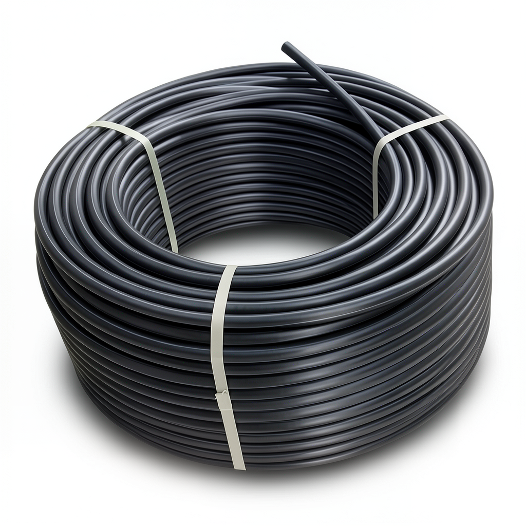 لفة أنابيب بلاستيك HDPE ضغط 12.5 بار PE 80 قطر خارجي 90 مم SDR 11 لون أسود