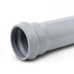 UPVC Plastic Pipe Nominal Pressure 6 Bar Size 200 mm Thickness 5.9 mm Grey Color