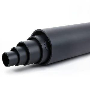 مواسير HDPE ضغط 6 بار PE 80 قطر خارجي 180 مم SDR 22 لون أسود