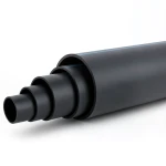 HDPE Pipe Nominal Pressure 6 Bar PE 80 OD 200 mm SDR 22 Black
