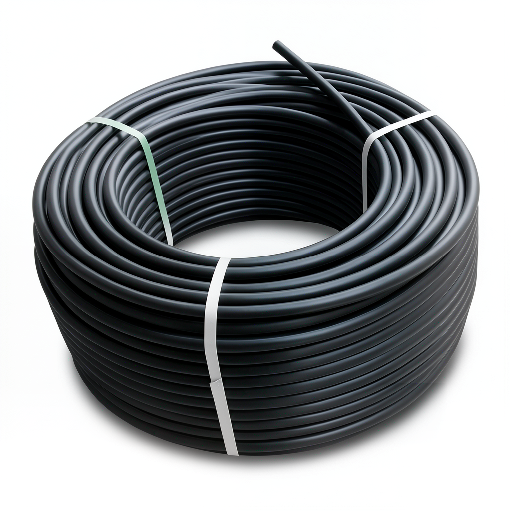 HDPE Plastic Coil Pipe PN 16 Bar PE 80 75 mm SDR 9 Black