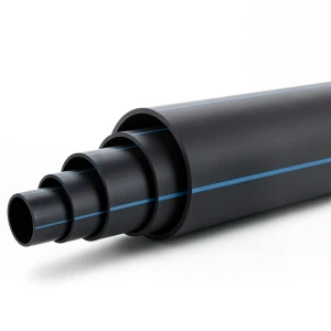 HDPE Polyethylene Pipe 6 Bar Pressure PE 80 Outer Diameter 250 mm SDR 22 Black