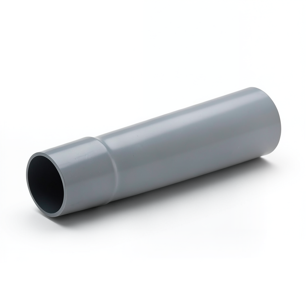 UPVC Plastic Pipe Class 1 Size 280 mm Thickness 2.3 mm Grey Color