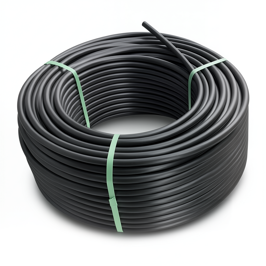 لفة أنابيب HDPE ضغط 16 بار PE 80 قطر خارجي 160 مم SDR 9 لون أسود