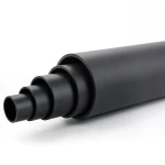 HDPE Polyethylene Plastic Pipe Pressure 6 Bar PE 80 Size 450 mm SDR 22 Black
