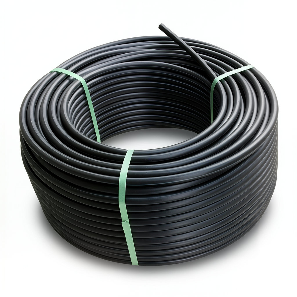 لفة أنابيب HDPE ضغط 12.5 بار [PE 80] قطر خارجي 25 مم SDR 11 لون اسود