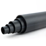 HDPE Plastic Pipe 6 Bar Pressure PE 80 Outer Diameter 630 mm SDR 22 Black