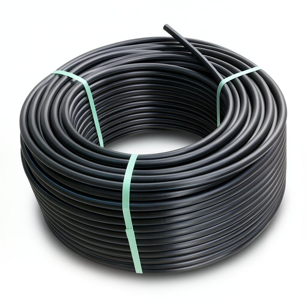 لفة أنابيب HDPE ضغط 6 بار PE 80 قطر خارجي 40 مم SDR 22 لون أسود