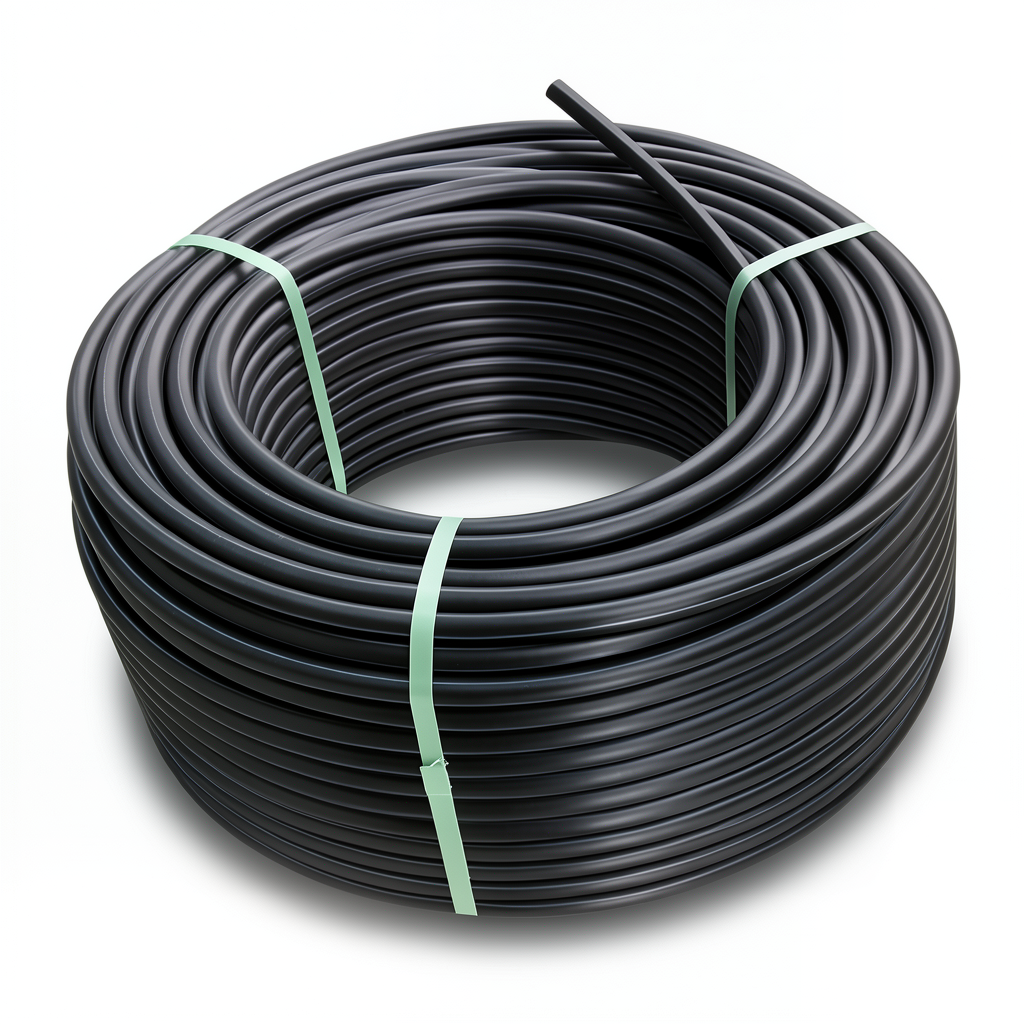 لفة أنابيب بلاستيك HDPE ضغط 12.5 بار PE 80 قطر خارجي 40 مم SDR 11 لون أسود
