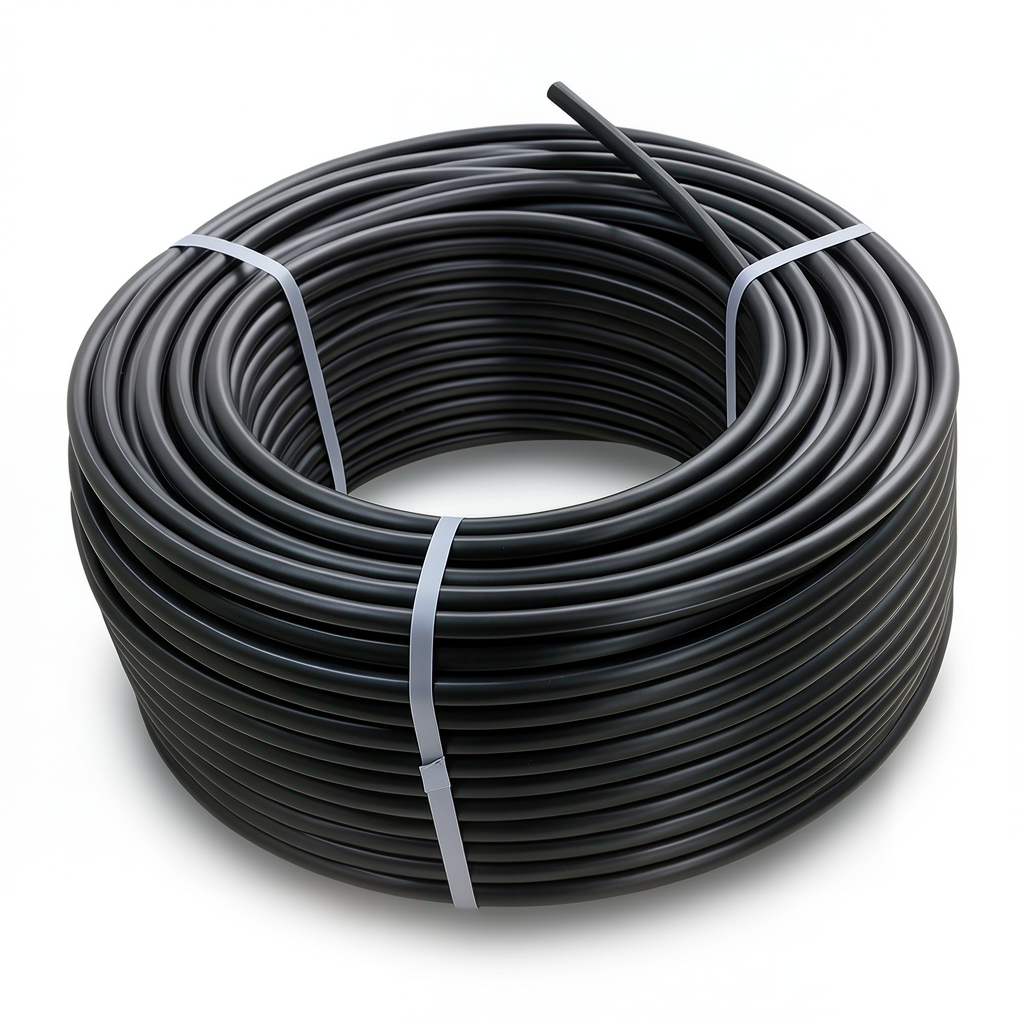 لفة أنابيب HDPE ضغط 12.5 بار PE 80 قطر خارجي 63 مم SDR 11 لون أسود