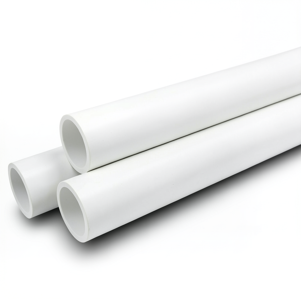 مواسير UPVC جدول 40 مقاس 4 إنش سمك 6.0 مم لون أبيض