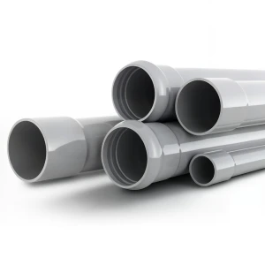 مواسير UPVC جدول 80 مقاس 2 إنش سمك 5.5 مم لون رمادي