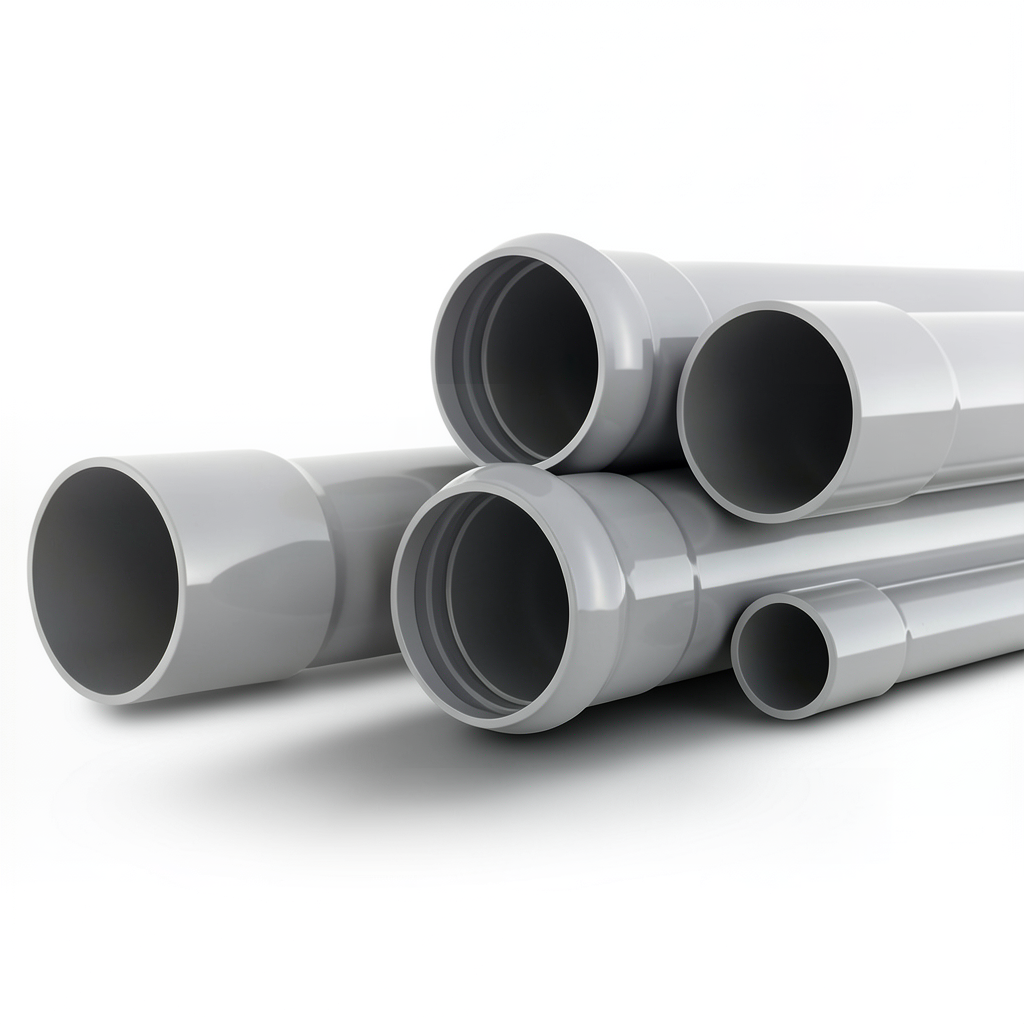 UPVC Pipes Schedule 80 Size 2 inch Thickness 5.5 mm Gray