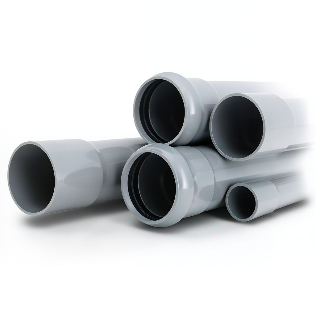 UPVC Pipes Schedule 80 Size 3 inch Thickness 7.9 mm Gray