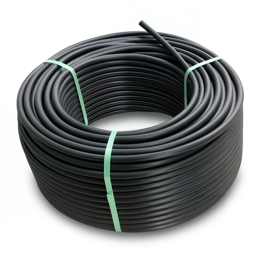 لفة أنابيب بلاستيك HDPE ضغط 12.5 بار PE 80 قطر خارجي 125 مم SDR 11 لون أسود