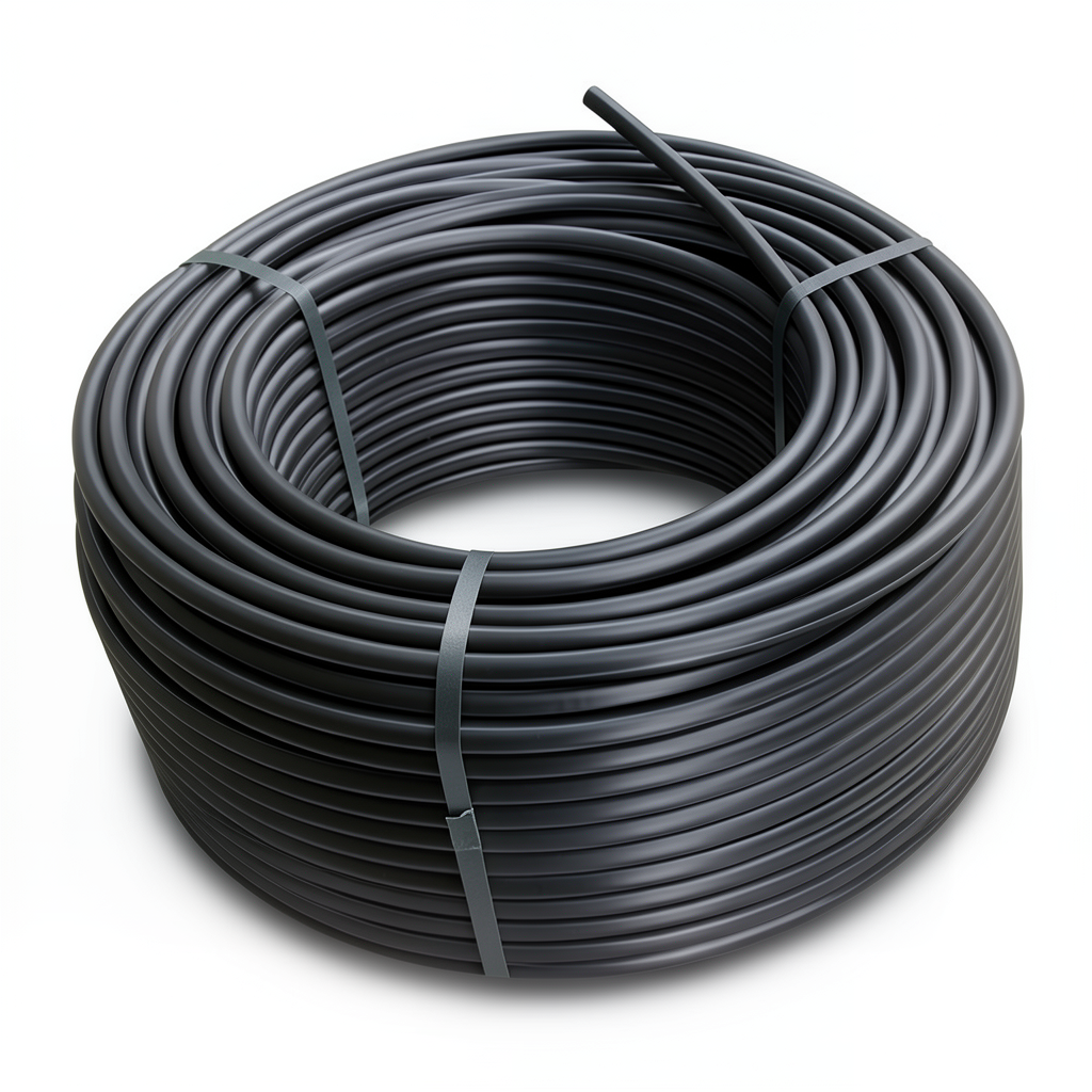 لفة أنابيب HDPE ضغط 12.5 بار PE 80 قطر خارجي 140 مم SDR 11 لون أسود