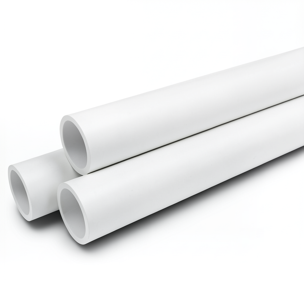 UPVC Pipes Schedule 40 Size 8 inch Thickness 8.2 mm White