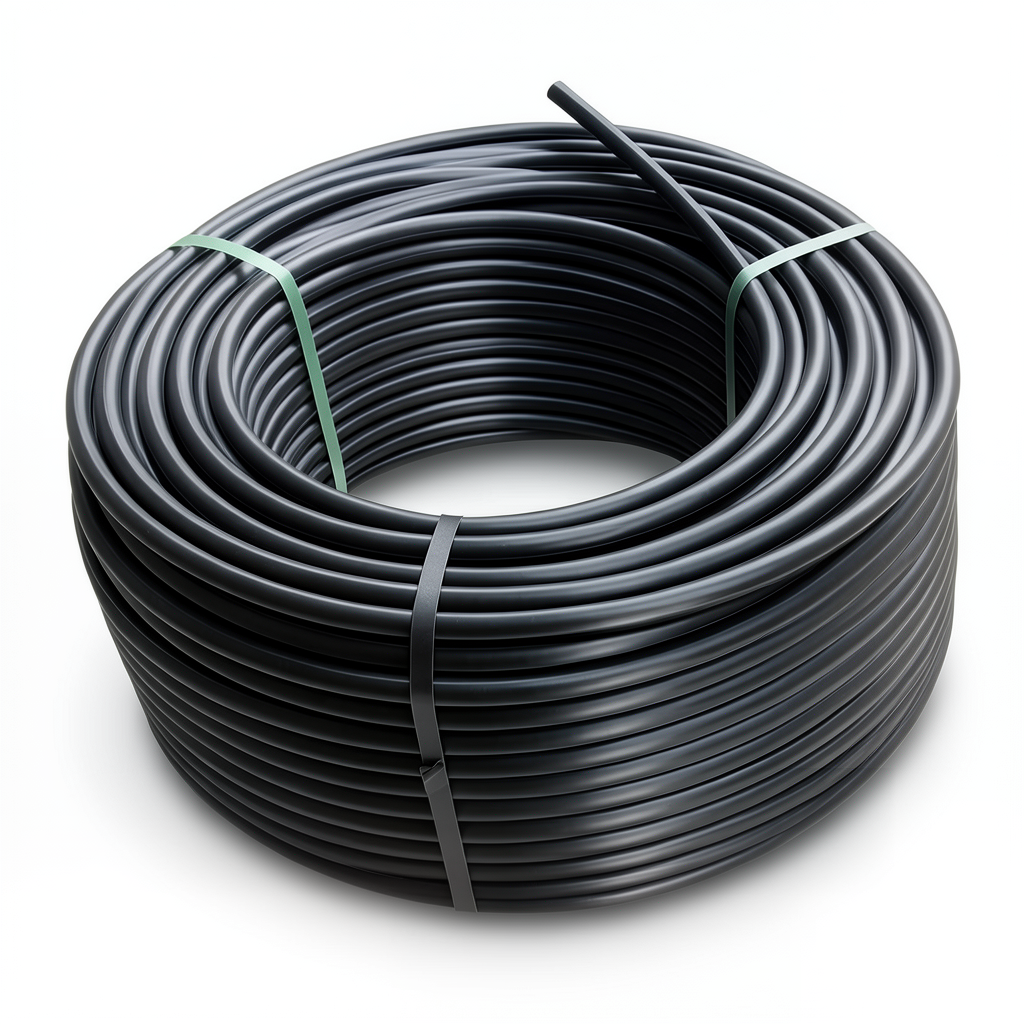 HDPE Plastic Coil Pipe PN 16 Bar PE 80 OD 20 mm SDR 9 Black