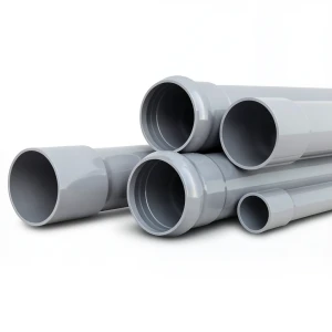 أنابيب UPVC بلاسكو جدول 80 مقاس 8 إنش سمك 12.7 مم لون رمادي