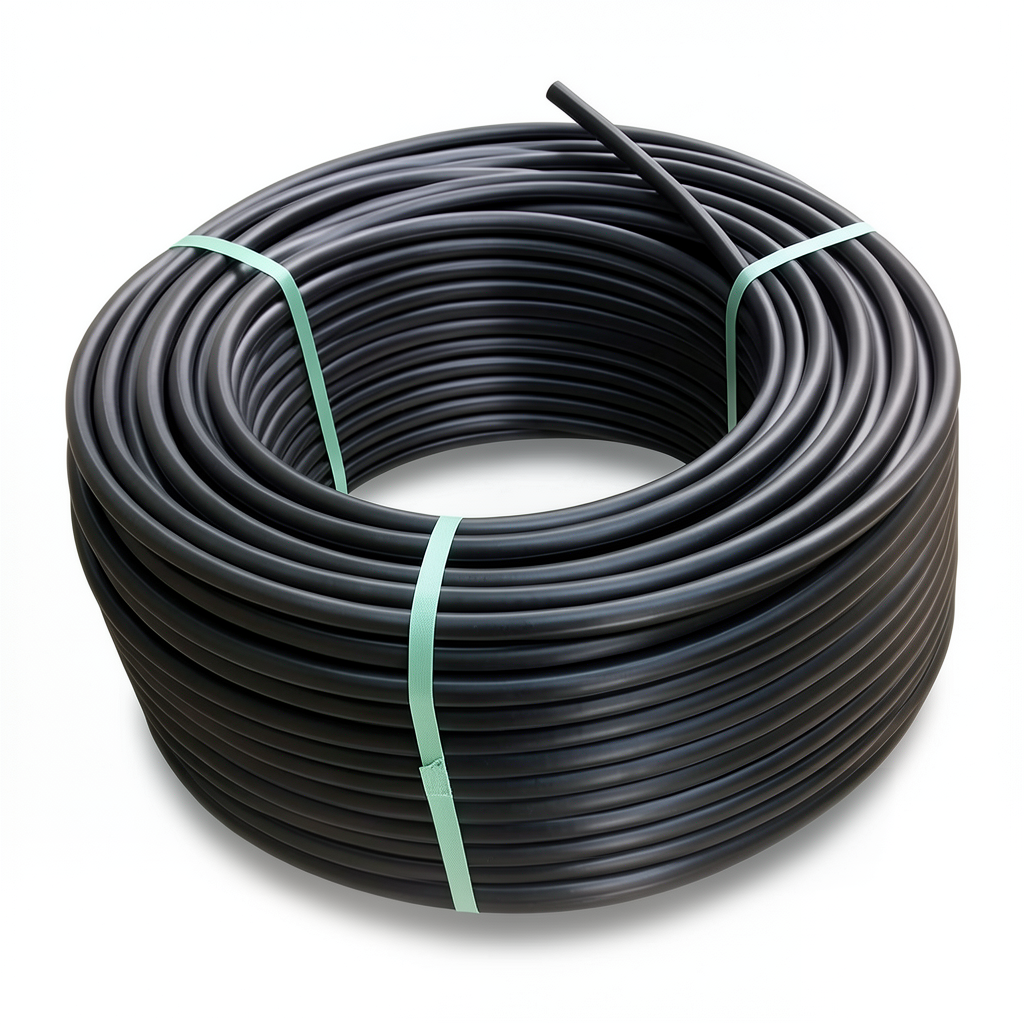 لفة أنابيب HDPE ضغط 16 بار PE 80 قطر خارجي 40 مم SDR 9 لون أسود