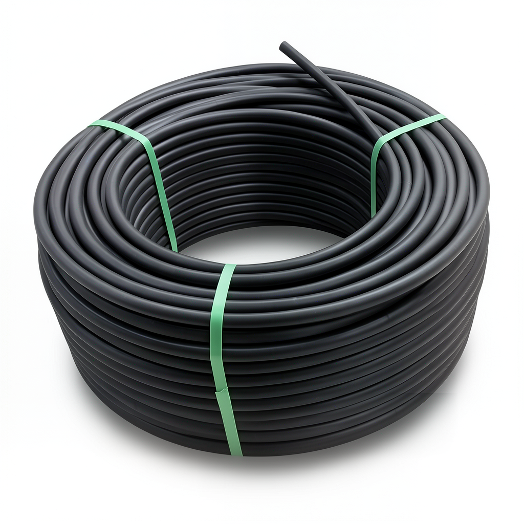 لفة أنابيب HDPE ضغط 16 بار [PE 80] قطر خارجي 50 مم SDR 9 لون اسود
