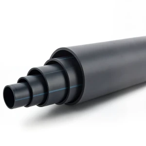 أنابيب بلاستيك HDPE ضغط 6 بار PE 80، قطر خارجي 355 مم، SDR 22، لون أسود