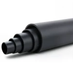 HDPE Polyethylene Plastic Pipe 6 Bar Pressure PE 80 Outer Diameter 400 mm SDR 22 Black