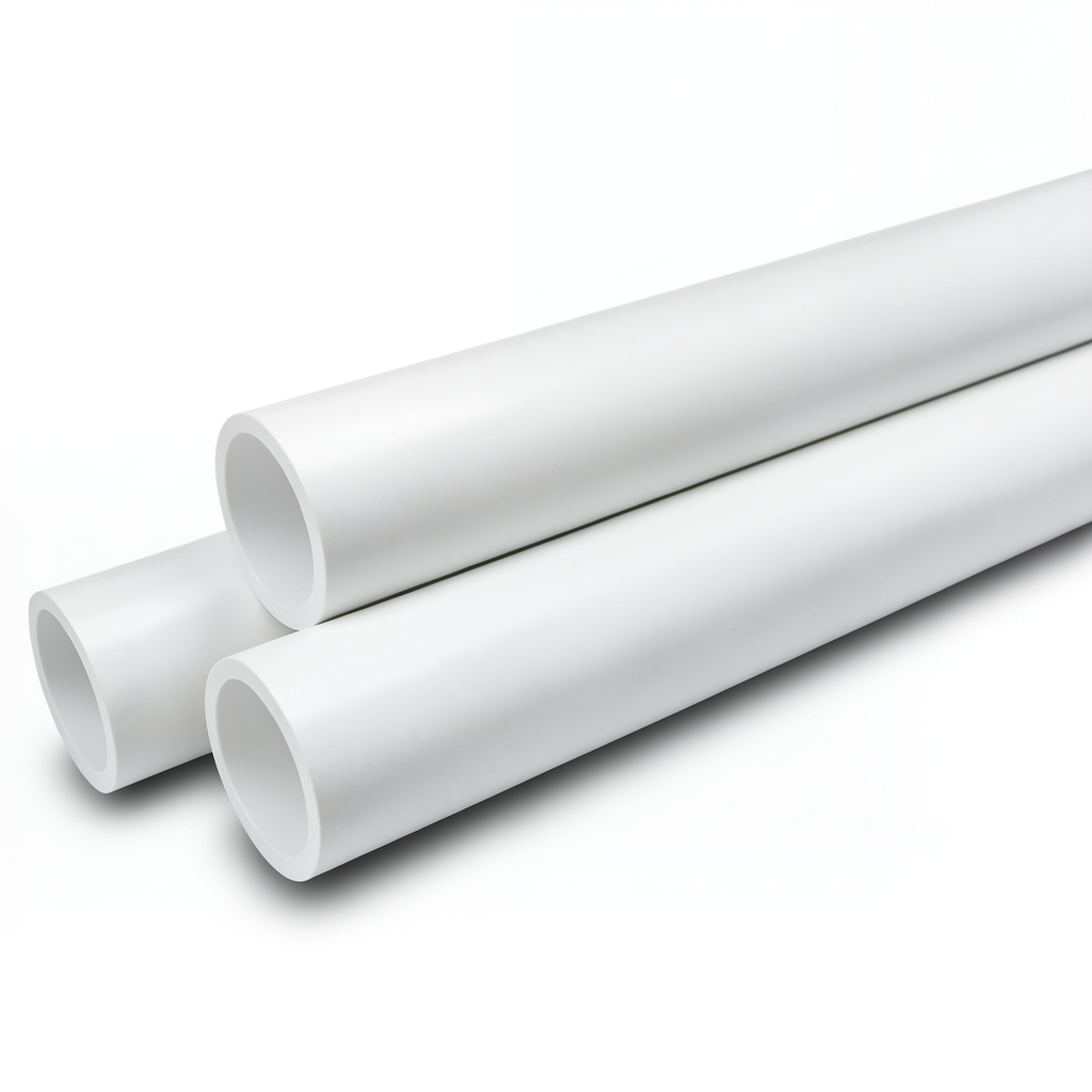 مواسير UPVC جدول 40 مقاس 1 إنش سمك 3.4 مم لون أبيض