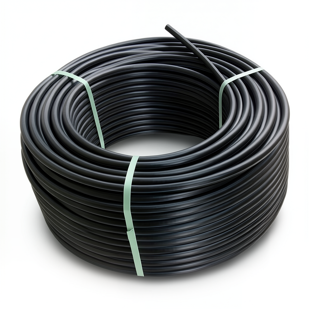 لفة أنابيب HDPE ضغط 6 بار PE 80 قطر خارجي 40 مم SDR 22 لون أسود