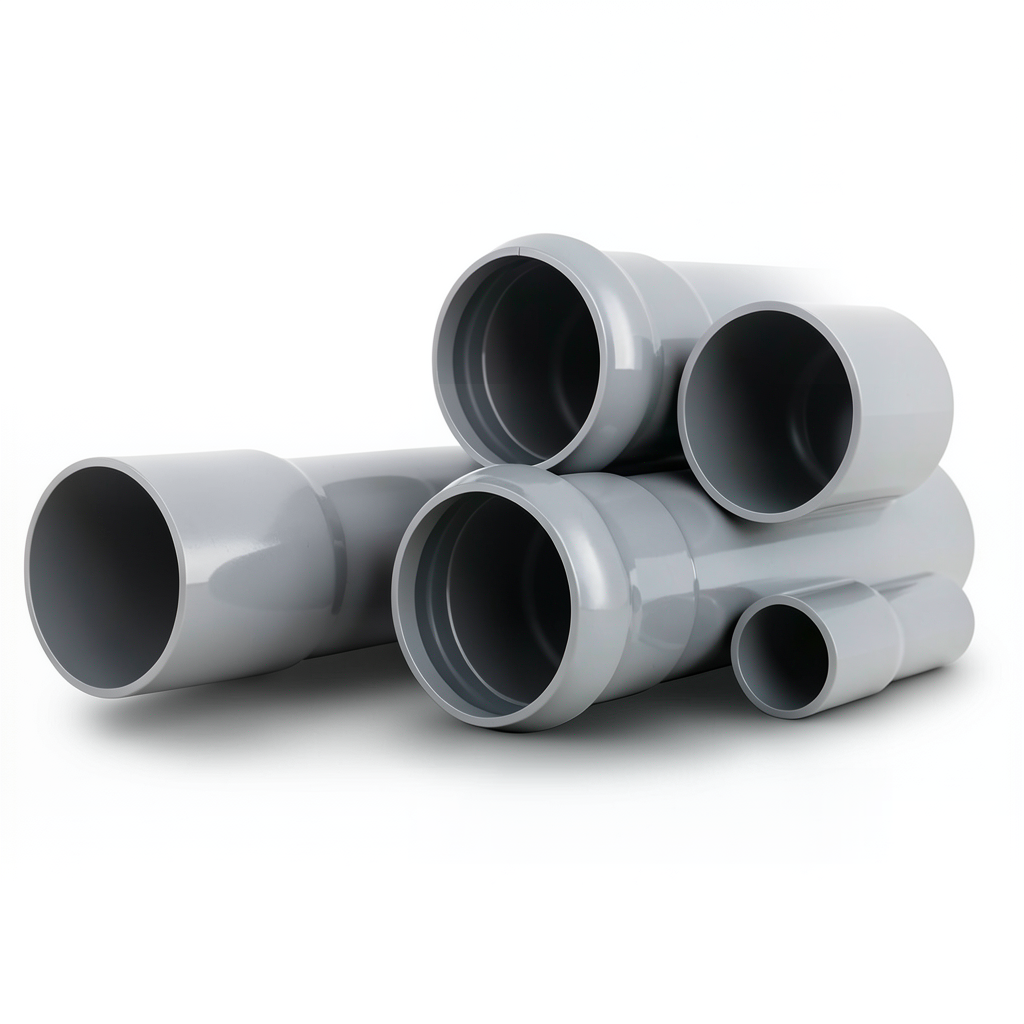 مواسير UPVC جدول 80 مقاس 2 إنش سمك 5.5 مم لون رمادي