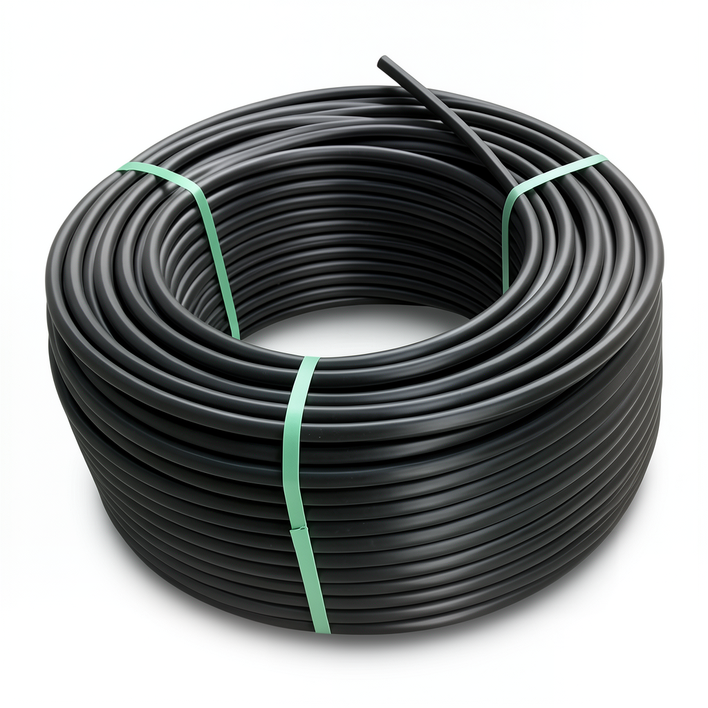 لفة أنابيب بلاستيك HDPE ضغط 6 بار PE 80 قطر خارجي 63 مم SDR 22 لون أسود