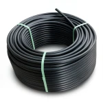 HDPE Polyethylene Plastic Coil Pipe 6 Bar Pressure PE 80, 75 mm Outer Diameter SDR 22 Black