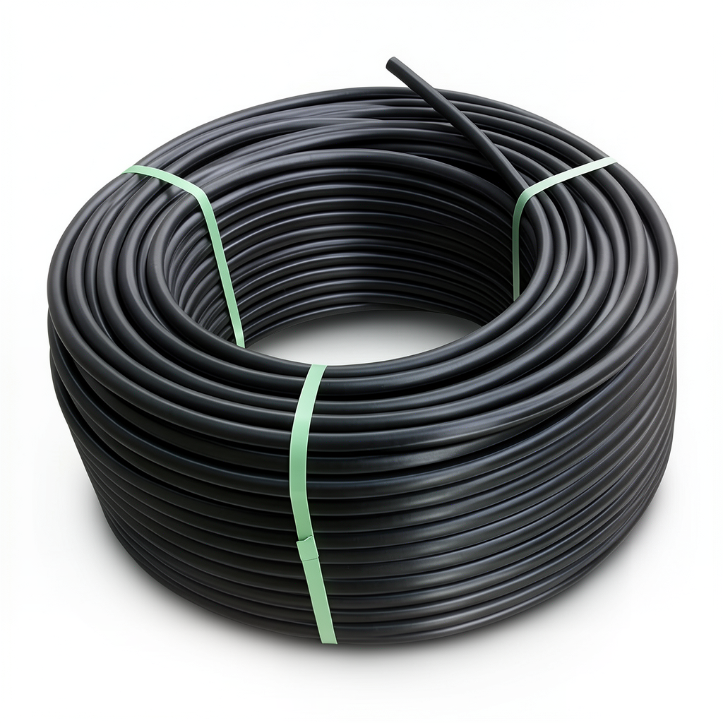 HDPE Polyethylene Coil Pipe Nominal Pressure 6 Bar PE 80 OD 110 mm SDR 22 Black