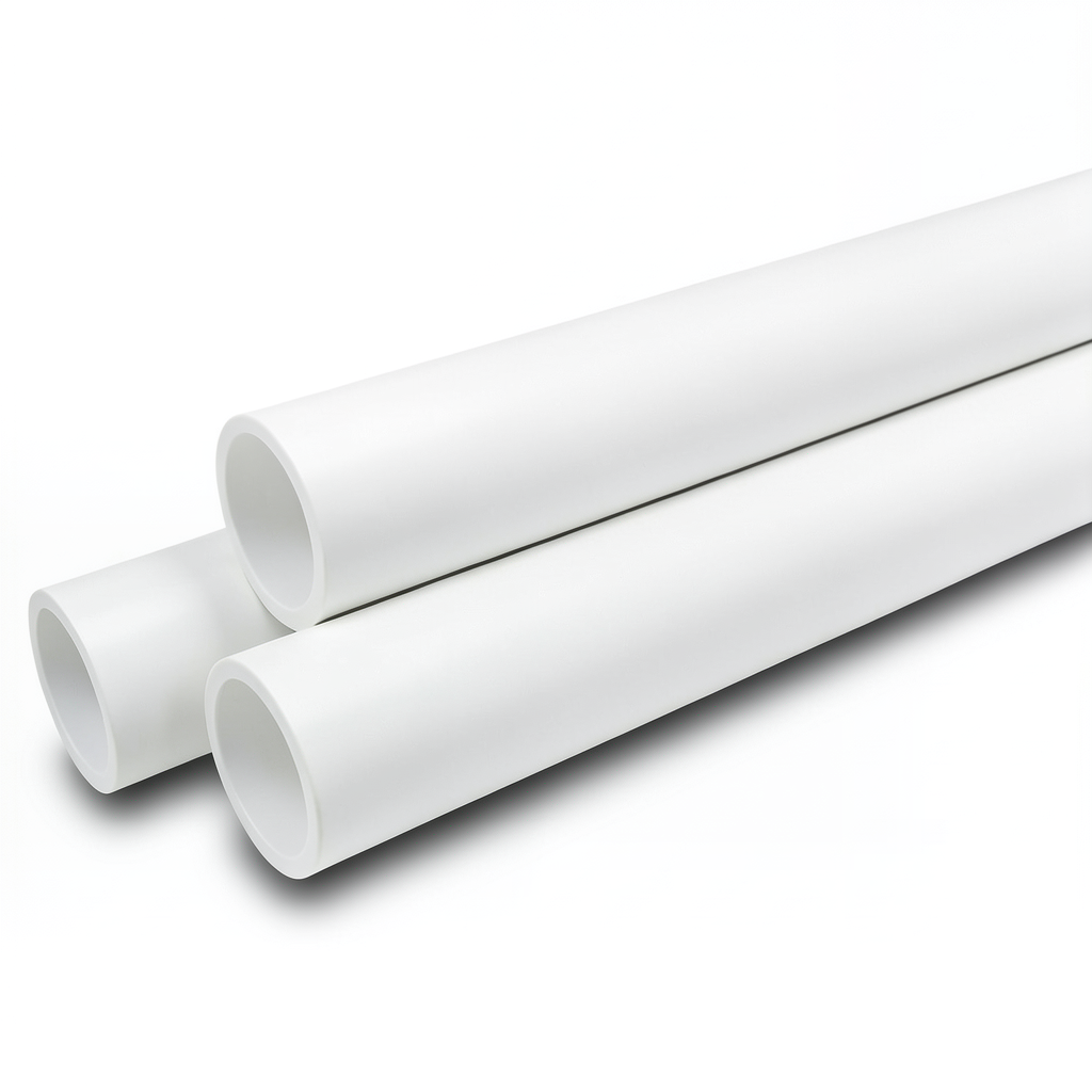مواسير UPVC جدول 40 مقاس 8 إنش سمك 8.2 مم لون أبيض