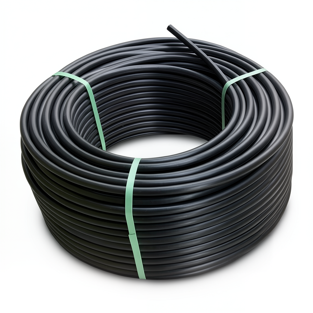 لفة أنابيب بلاستيك HDPE ضغط 6 بار PE 80 قطر خارجي 125 مم SDR 22 لون أسود