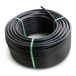 HDPE Polyethylene Plastic Coil Pipe 6 Bar Pressure PE 80 140 mm SDR 22 Black
