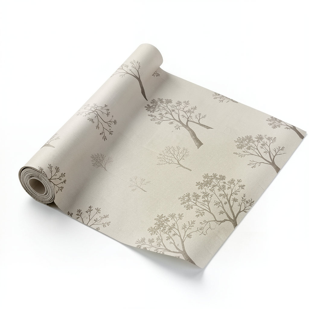 Modern Wallpaper 10 m x 0.53 m Beige, Model 18370