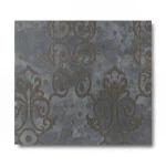 Italian Wallpaper Dark Grey 10m x 0.73m Classic Design