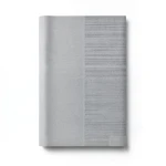 ورق جداري ايطالي لون رمادي تصميم مقلم، مقاس 10 م×0.73 م، موديل 125034