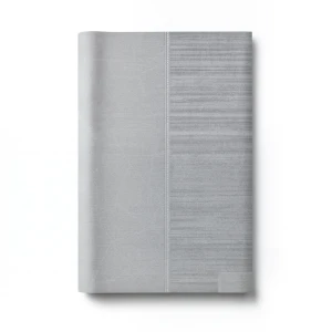 ورق جداري ايطالي لون رمادي تصميم مقلم، مقاس 10 م×0.73 م، موديل 125034