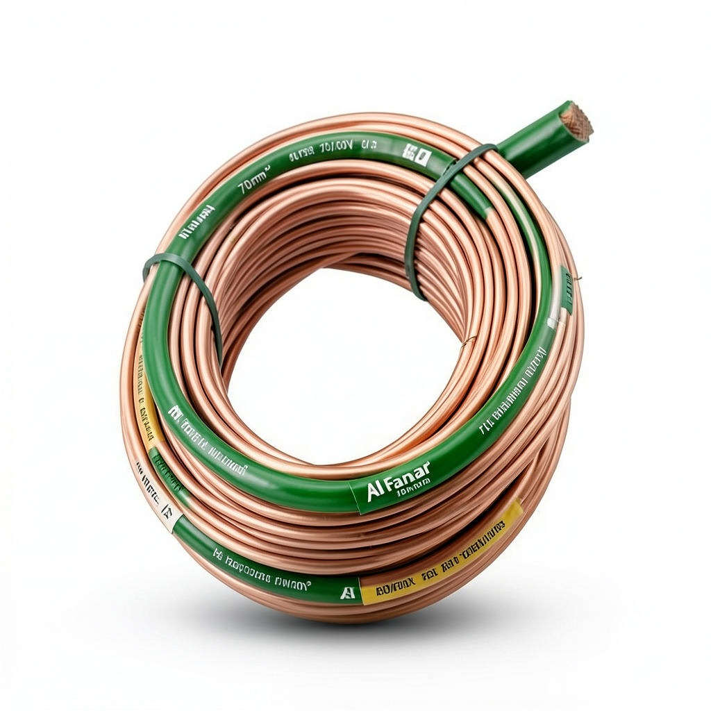 Flexible Copper Electrical Wire 70mm2, Heat Resistant PVC Insulated, 450/750V | Al Fanar